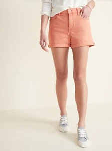 Old Navy Women's Mid-Rise Pop-Color Boyfriend Jean Shorts 3-inch inseam Size 0 - Picture 1 of 2
