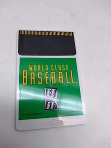 Turbo Grafx 16 World Class Baseball HuCard 1989 Hudson Soft - Picture 1 of 1