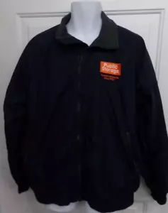 Public Storage Employee Jacket Men's Large Blue Fleece Lined Coat Wear Guard - Picture 1 of 3