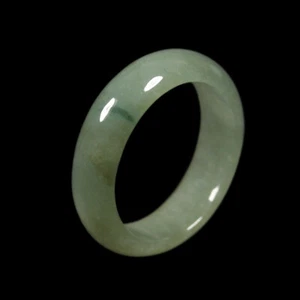 Certified Grade A 100% Natural Green Jadeite Jade Ring Size 7.75 / 18mm 04625 - Picture 1 of 8