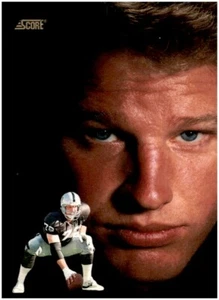 1991 Score NFL Dream Autograph Don Moseba #686 Los Angeles Raiders Football Card - Picture 1 of 2
