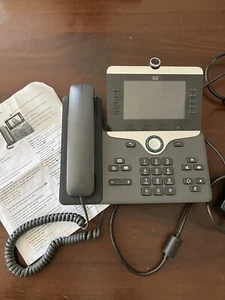 Cisco CP-8865 IP Phone video phone clean good working order w/ paperwork & box - Picture 1 of 13