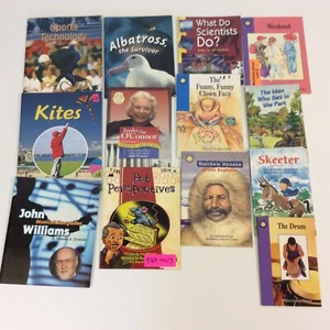 Rigby Wright Group Level Q-T Biography 3rd Grade Reader 13 Picture Book Lot - Picture 1 of 4