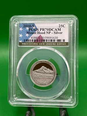 2010 S 25C Silver Mount Hood Quarter PCGS PR70DCAM - Image 1 of 4