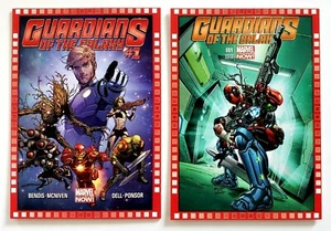 2013 Marvel Now! GAURDIANS OF THE GALAXY #1 LOT #105-SY & #105-TM UPPER DECK - Picture 1 of 2