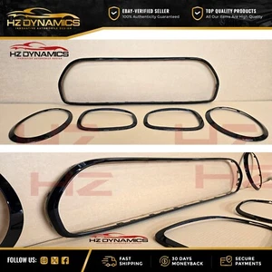 GRIGLIA NERA LUCIDA GUARNIZIONI FARI PER BMW MINI JCW COOPER F55 F56 F57 UK 2021+ - Foto 1 di 12