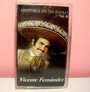 Vtg Sony Discos Vicente Fernandez Historia De Un Idolo Vol II Cassette SMT84282 - Picture 1 of 2
