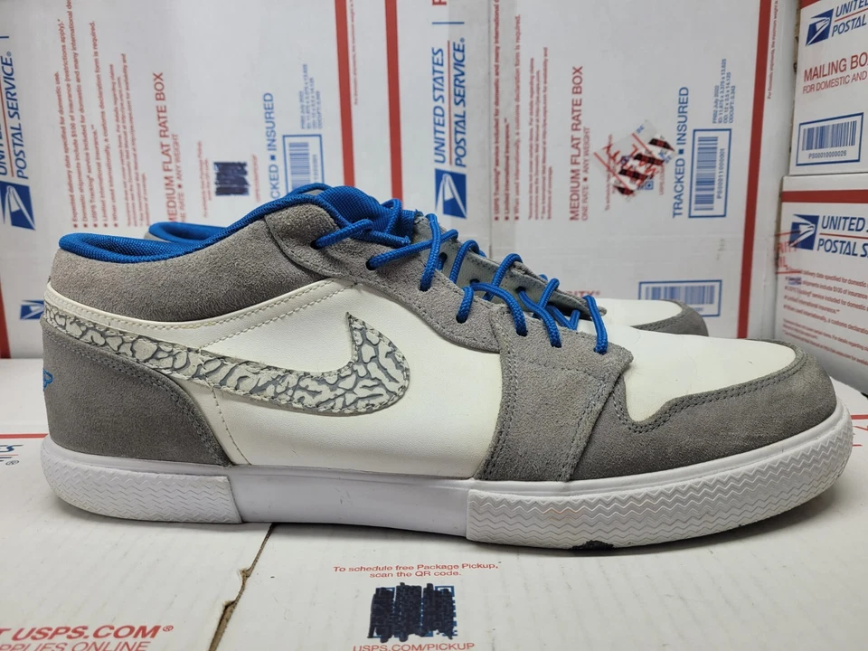 Nike Air Jordan Retro 1 V.1 481177-106 Azul Militar/Gris Para Hombre Talla 13 Usado Foto 1 de 4