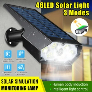 Outdoor Motion Sensor Solar Lights Wireless Dummy Decoy Fake Security Camera - Picture 1 of 17
