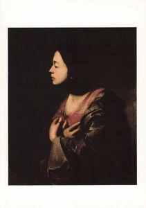 The Virgin Annunicate by Bernardo Cavallino Vintage Art Postcard - Picture 1 of 2
