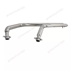 Silenciador silenciador sistema escape plateado para Honda Shadow Aero 750 VT750 2004-2024 - Imagen 1 de 8