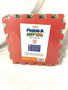 matney puzzle mat set multi colored foam tiles 9 pieces - Picture 1 of 7