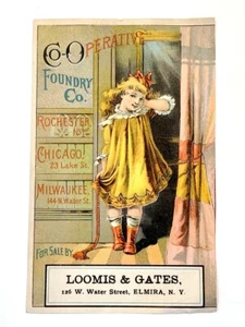 Carta commerciale vittoriana fonderia cooperativa Co loomis & gates ELMIRA NY - Foto 1 di 11