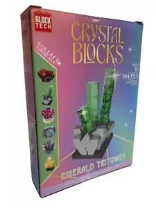 Block Tech Crystal Blocks Emerald Tritower 104 pieces - Picture 1 of 3