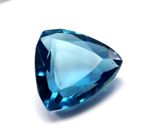 Blue Tourmaline 12.40 Ct Natural Trillion cut Loose Gemstone Certified gemstone - Picture 1 of 6