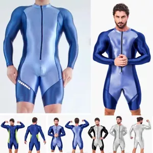 AMORESY Chándales Para Hombre Monos Brillante Brillante Body Medias Mono Trajes - Imagen 1 de 38