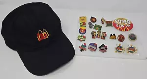 Spille e 1 cappello da dipendente McDonalds vintage fine anni 90 - Foto 1 di 14