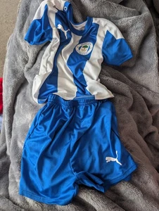 Wigan Athletic Puma Blue Football Kit 12-18 Months New (T6) - Photo 1/6