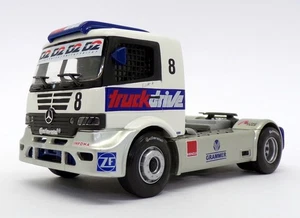 Corgi 1/43 Scale TY97034 - Mercedes Benz Racing Truck - #8 White/Silver - Picture 1 of 4