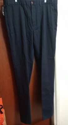 EDDIE BAUER MEN'S PANT DRESS 40T 40X36 NAVY WRINKLE FREE CLASSIC FIT OUTDOOR NWT - Image 1 of 4