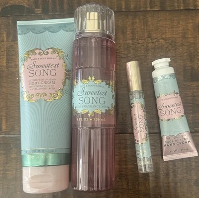 Bath & Body Works Sweetest Song Full Size And Travel Size Set - Image 1 of 2
