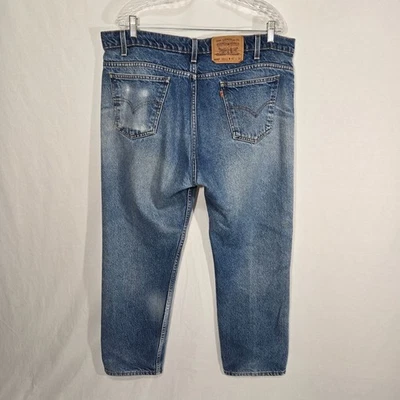 Vintage LEVI'S 505 Orange Tab Regular Fit Straight Leg Jean Size 40x30 (39X27.5) - Image 1 of 4