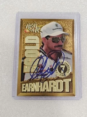 Dale Earnhardt NASCAR 1994 Wheels High Gear Gold #MG1S Autographed Signed Card. - Image 1 of 2