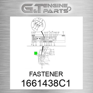 1661438C1 FASTENER fits INTERNATIONAL TRUCK (New OEM) - Picture 1 of 3