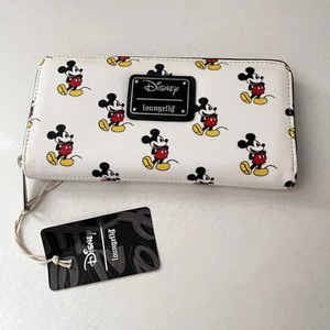 Loungefly Disney Mickey Mouse Pastell Posen Allover-Druck Klappe Geldbörse Neu mit Etikett - Bild 1 von 5