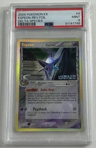 PSA 9 Mint Pokemon Espeon EX Delta Species Reverse Holo Rare #4 - Picture 1 of 2