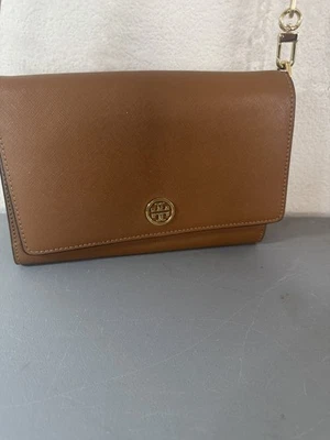 Tory Burch Saffiano 皮革艾默生链条钱包斜挎包手提包 — 第 1/4 张图片
