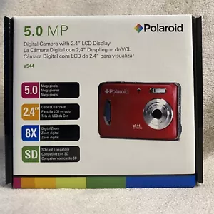 Polaroid A544 5.0MP Digital Camera Red Brand New Open Box Rare Unused - Picture 1 of 5