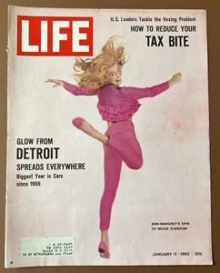 SOLO PORTADA de revista Life Ann Margret 11 de enero de 1963 - Imagen 1 de 1