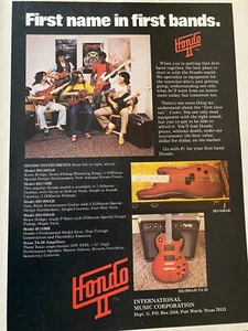 Hondo Guitars, Full Page Vintage Print Ad - Picture 1 of 1