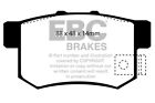 Ebc Yellowstuff Rear Brake Pads For Honda Civic (6Th Gen) 1.6 (Mb4) (99 > 01)