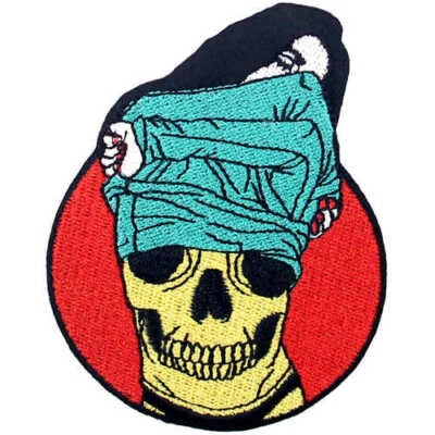 Embroidered Iron Sew On Clothing Garment Patches transfers Sexy Woman Skull 928R - Image 1 of 4