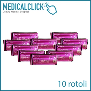 10 Rotoli di Carta Sony Upp 110 HG Originale per stampante termica ecografo - Foto 1 di 6