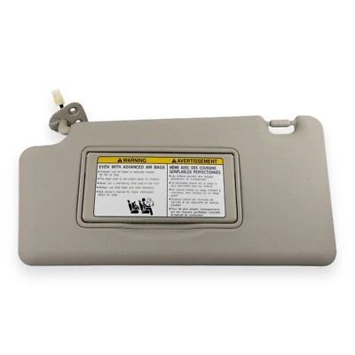 Nissan Rogue 2008-2013 conductor lado izquierdo parasol beige vinilo iluminado Foto 1 de 4