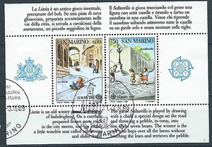 1989 SAN MARINO USATO FOGLIETTO EUROPA ANNULLO FDC - VA25 - Imagen 1 de 1