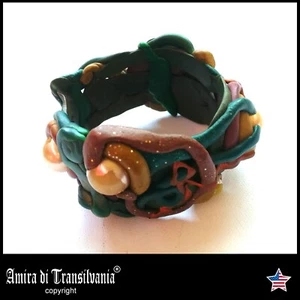 Bracciale Rigido da Donna Gioiello Braccialetto Intrecciato Largo Lusso Elegante - Picture 1 of 24