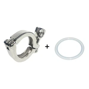 1.5" Tri Clamp Clover for 50.5MM OD Ferrule Stainless Steel SS SUS 304 & Gasket - Picture 1 of 7