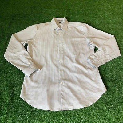 Doc & Amelia by Cintas Long Sleeve Button Down Blue Grey Plaid Shirt Size M - Image 1 of 4