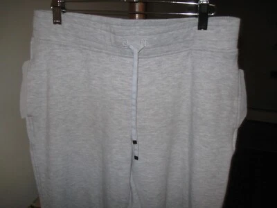 Pantalones deportivos Victoria Sport para mujer gris jaspeado S con cordón, bolsillos, ribete de malla Foto 1 de 4