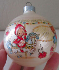 Vintage Hallmark 1983 Betsey Clark boule en verre Noël keepsake ornament