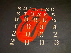 Rolling Stones World Tour 2002 2003 Concert Shirt Size Extra Large - Picture 1 of 8