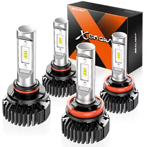 9005 H11 LED Headlight KITS Combo Bulbs High Low Beam Super Bright White 6000K - Picture 1 of 7