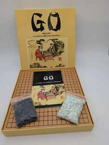 Gioco di strategia orientale GO Deluxe 1982 vintage tavola legno massello completa - Foto 1 di 11