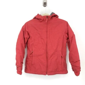 Lands End Youth Kids Size Small 7+ 8+ Jacket Squall Waterproof Coat Red Lined - Picture 1 of 11