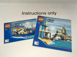 ONLY instructions books 1-2 Lego 4644 Marina town city harbor boat; no bricks - Picture 1 of 3