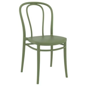 Victor Resin Outdoor Chair Olive Green, Set of 2 - Picture 1 of 7